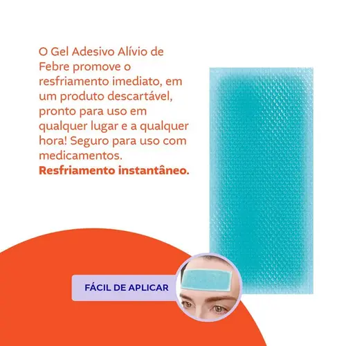 Gel Adesivo Cremer Alivio Da Febre 4 Unidades