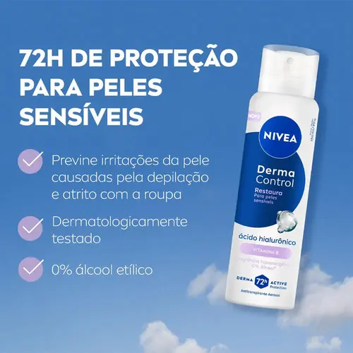 Desodorante Aerosol Nivea Derma Control Restaura Feminino 150ml