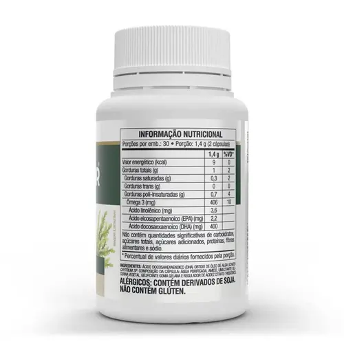Omegafor Vegan 400mg Dha 60 Cápsulas Vitafor