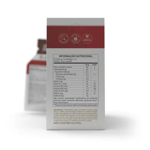 Endurance Caffeine Gel Chocolate Belga Sachês 30g