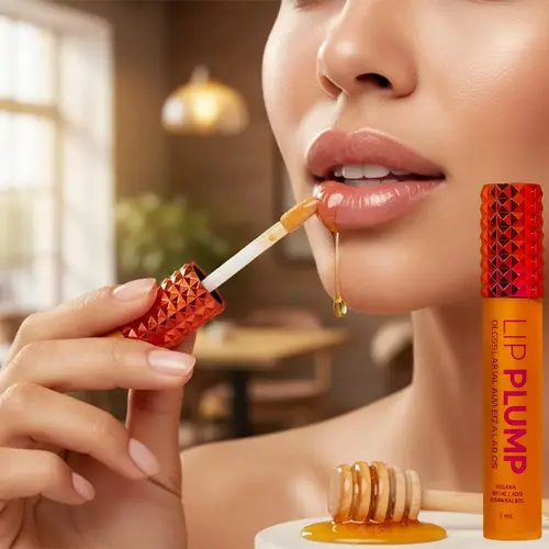 Lip Gloss Plump Mel Brilho Labial Aplicador Bella Femme