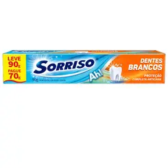 Creme Dental Sorriso Dentes Brancos Leve 90g Pague 70g