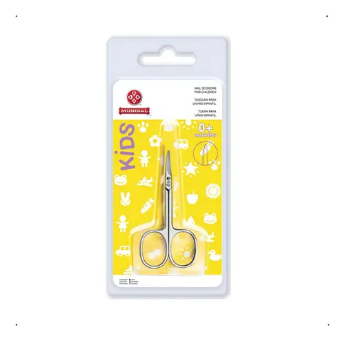 Tesoura De Cortar Unha De Bebê Aço Inox Mundial Bc-407