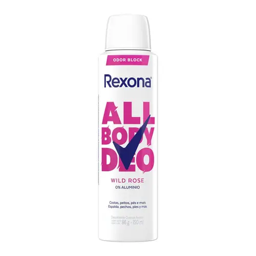 Desodorante Rexona All Body Deo Wild Rose Aerosol 150ml