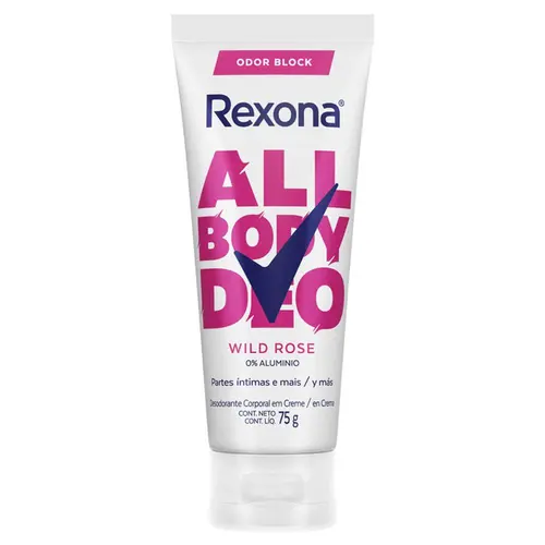 Desodorante Rexona All Body Deo Wild Rose Creme 75g
