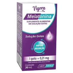 Melatonina Solução Em Gotas Vigora Plus 30ml