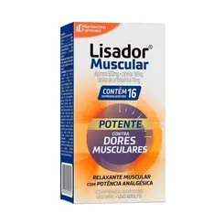 Lisador Muscular Dipirona 600mg + Cafeína 100mg + Citrato de Orfenadrina 70mg 16 Comprimidos