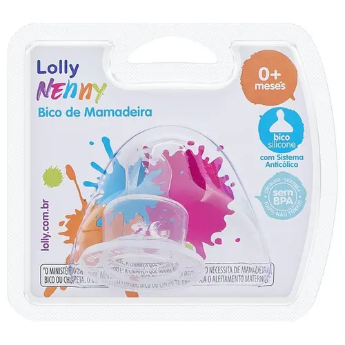 Bico Mamadeira Ortodôntico Lolly Tamanho 1
