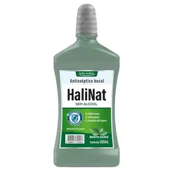 Enxaguante Antisséptico Bucal Halinat Menta Suave Sem Álcool 500ml
