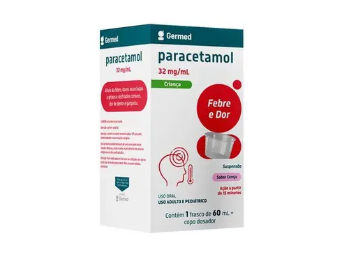 Paracetamol 32mg/ml Germed Genérico Criança Suspensão com 60ml