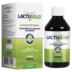 Lactulose 667 mg/ml Xarope Sem Sabor 120ml Lactugold