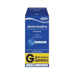 Desloratadina 0,5 mg/ml Xarope 100ml Teuto