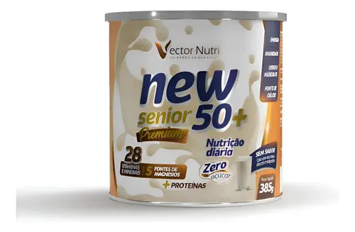 Suplemento Alimentar New Senior Sem Sabor Zero Açucar 385g Vector