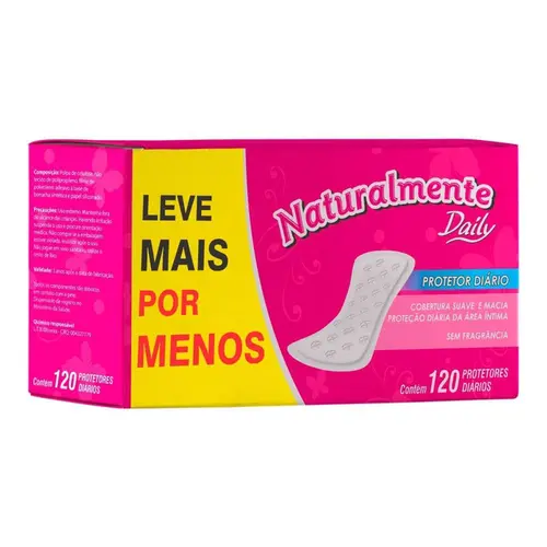 Protetor Diário Naturalmente Daily Leve 120 Pague 100