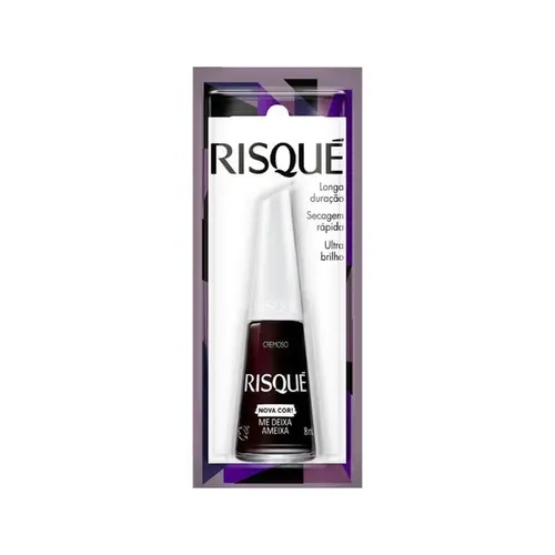 Esmalte Risque Me Deixa Ameixa