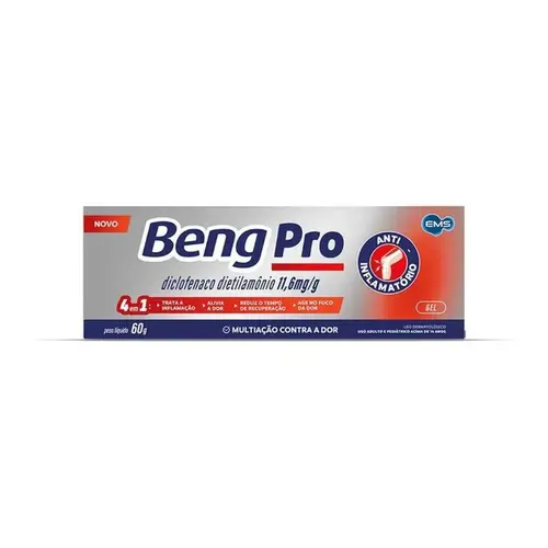 Beng Pro Diclofenaco Dietilamônio 11,6mg Gel 60g