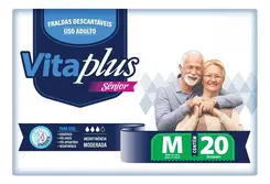 Fralda Geriatrica Vitaplus com 20 Unidades