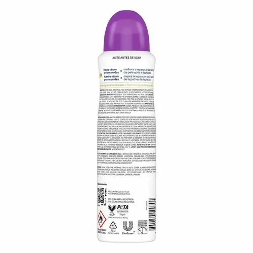 Desodorante Antitranspirante Aerossol Dove Fresh Care Lavanda & Baunilha 72h 150ml