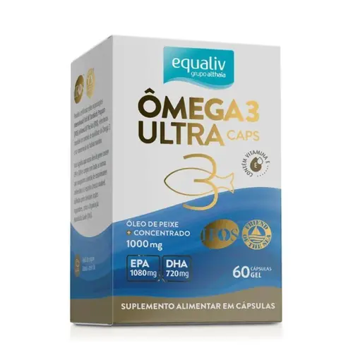 Ômega 3 1000 mg Concentrado 60 Cápsulas - Equaliv
