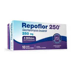 Probiótico Repoflor 250mg 10 Cápsulas