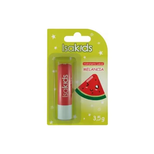 Hidratante Labial Isakids Melancia Com Cor Suave 3,5g