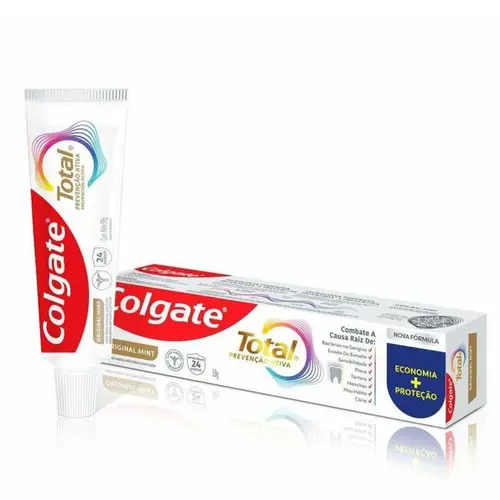 Creme Dental Colgate Total Prevenção Ativa Original Mint  50g
