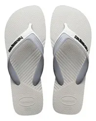 Chinelo Havaianas Dual Branco/Cinza Gelo 41/42