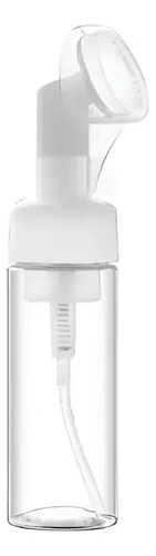 Frasco Pump Espumador com Escova Macia para Limpeza Facial Santa Clara 190ml