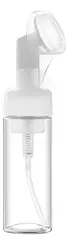 Frasco Pump Espumador com Escova Macia para Limpeza Facial Santa Clara 190ml