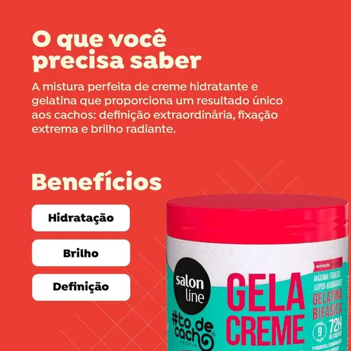 Gelacreme Salon Line #todecacho Definição Ultra Extraordinária 500g