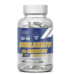 Magnésio Quelato 300mg - 60 Cápsulas - Health Labs