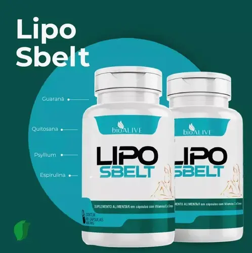 Lipo Sbelt Suplemento Alimentar Com Vitamina C e Cromo 120 Cápsulas Bio Alive