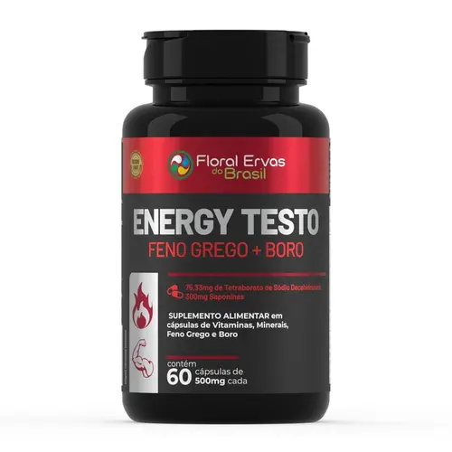 Suplemento Energy Testo 500mg 60 Cáspulas