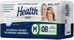 Fralda Geriátrica Descartável - Health Sênior - Tamanho M - 8 Unidades