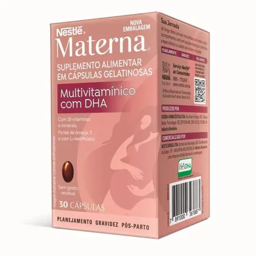 Polivitamínico Materna DHA para Gestantes 30 Cápsulas