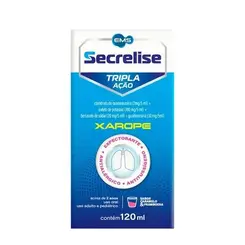 Secrelise Tripla Ação Xarope Sabor Caramelo e Framboesa 120 mL - EMS