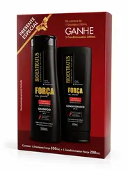 Kit Bio Extratus Força Com Pimenta Kit de Shampoo + Condicionador