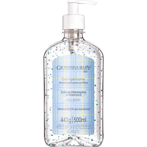 Alcool Gel Giovanna Baby Blue 500ml