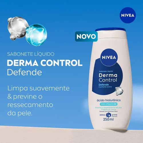Sabonete Líquido Nivea Derma Control Defende 250ml