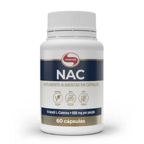 Nac N-acetil L-cisteína 750mg 60 Cápsulas Vitafor