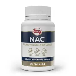 Nac N-acetil L-cisteína 750mg 60 Cápsulas Vitafor