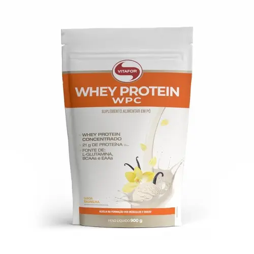 Whey Protein Wpc Baunilha Pouch 900g Vitafor