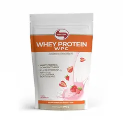 Whey Protein Wpc Morango Pouch 900g Vitafor