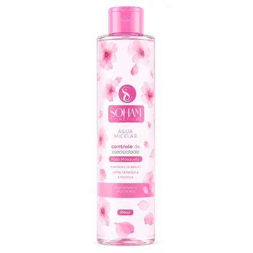 Água Micelar Rosa Mosqueta Soham 310 ml