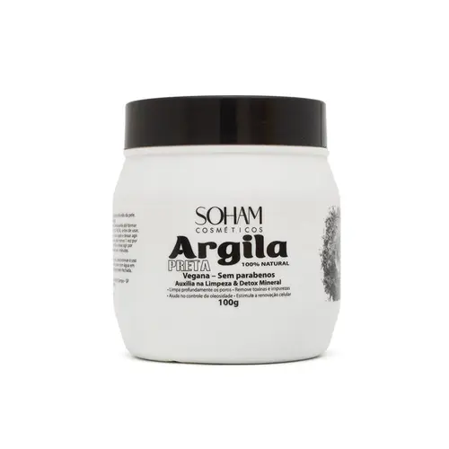 Argila Preta Soham 100 gramas