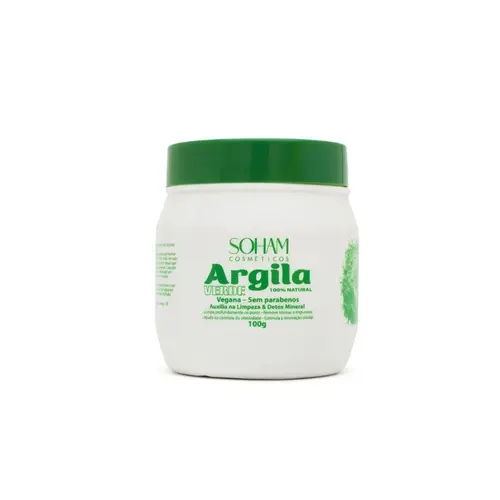 Argila Verde Soham 100 gramas