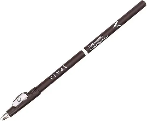 Lápis Para Olhos Vivai Universal Marrom Com Apontador