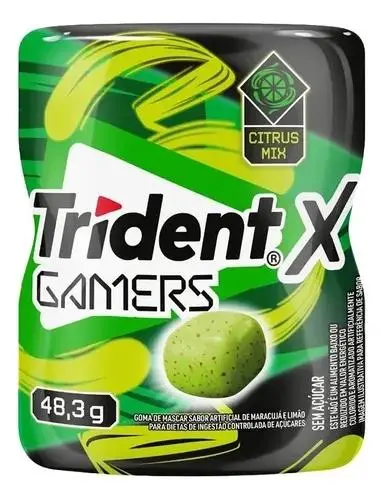 Goma De Mascar Trident Garrafa Citrus Mix 48,3g