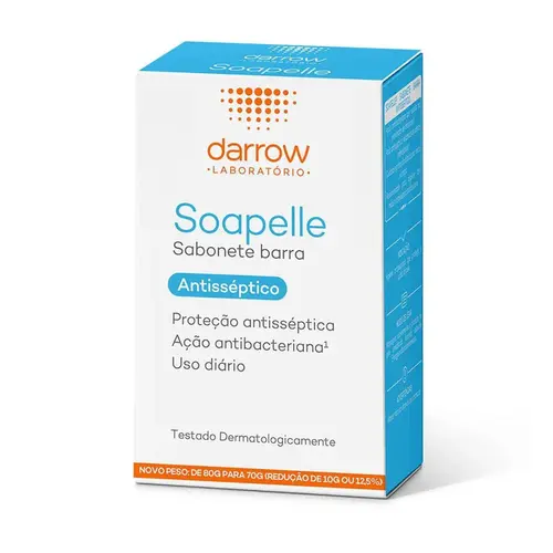 Sabonete em Barra Soapelle Ação Antisséptica Corpo e Rosto 70g
