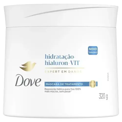 Máscara de Tratamento Dove Hidratação + Hialuron -VIT Expert em Danos 320g